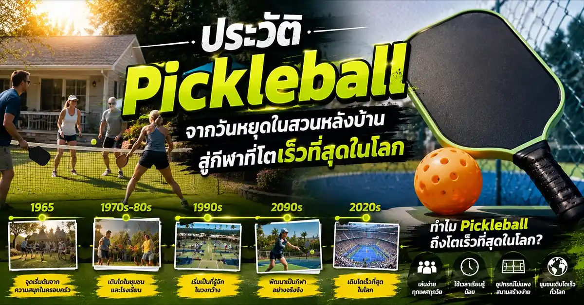 Pickleball กีฬาที่เกิดจากลูกบอลพลาสติก และกำลังเติบโตเร็วที่สุดในโลก 73 pickleball1