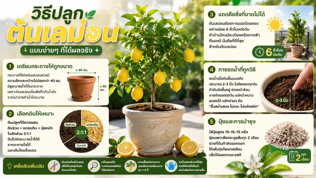 ต้นเลม่อน ในบ้าน เมื่อมุมเล็กๆ ของสวนคุณกลายเป็นแหล่งส่งกลิ่นหอมทั้งปี 114 ต้นเลม่อน