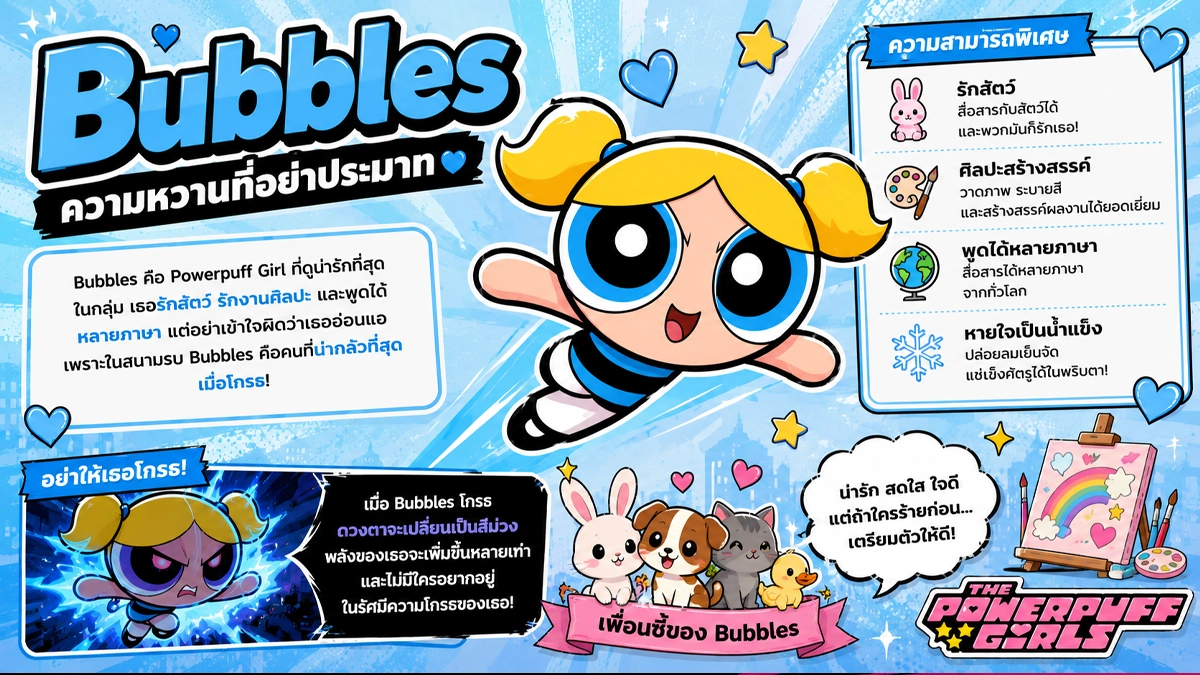 Powerpuff Girl ทำไมสาวน้อยสามคนจากปี 1998 ถึงยังมีพลังงานสะเทือนโลกอยู่จนถึงวันนี้ 74 Powerpuff Girl