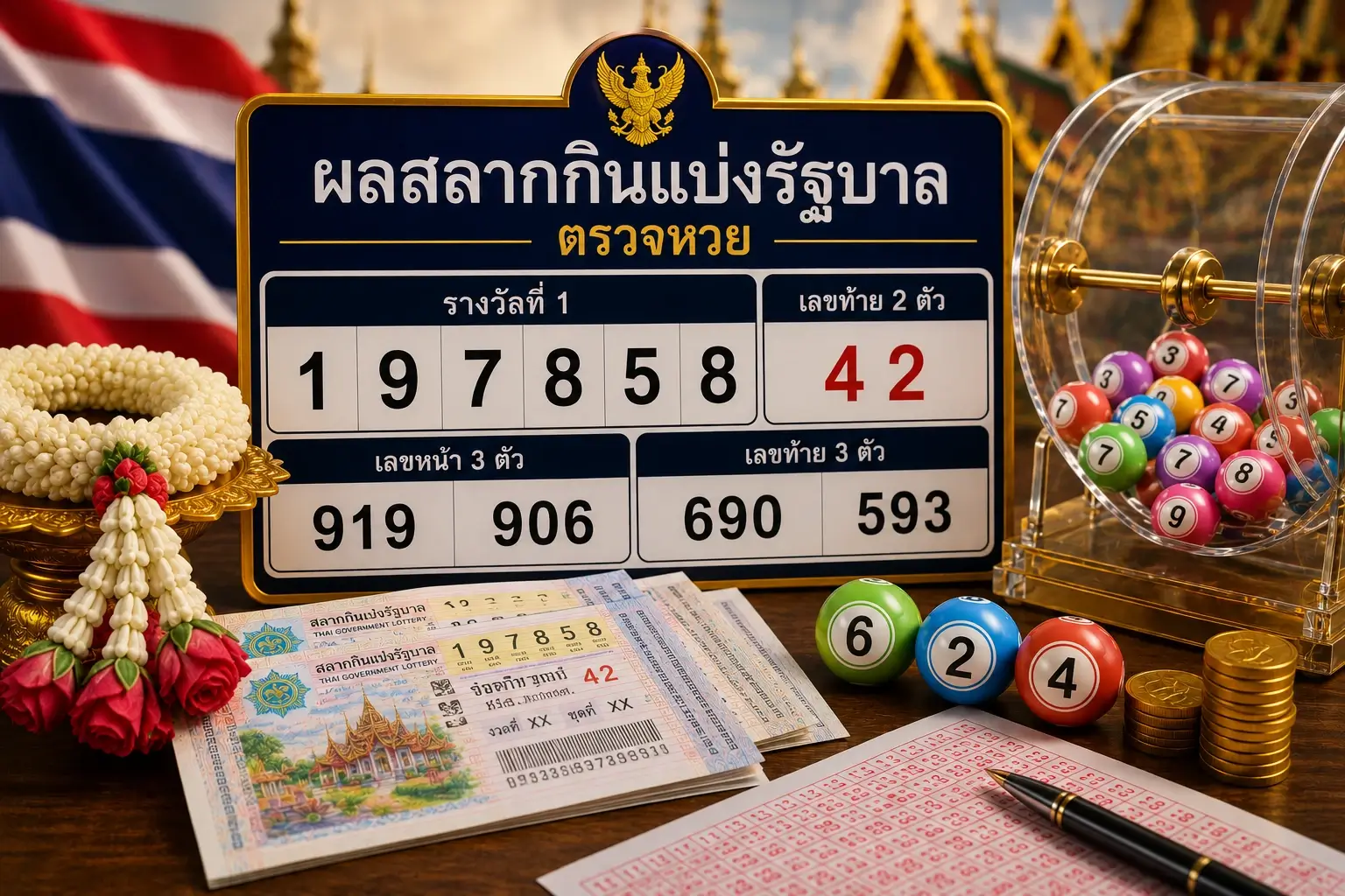 Thai Lottery ตรวจหวยออนไลน์ ผลสลากกินแบ่งรัฐบาลล่าสุด และย้อนหลัง พร้อมเลขรางวัล Lotto Results Thailand, หวยวันนี้, เลขเด็ด, ตรวจสลากกินแบ่งรัฐบาล อัปเดตผลหวยล่าสุดแบบเรียลไทม์