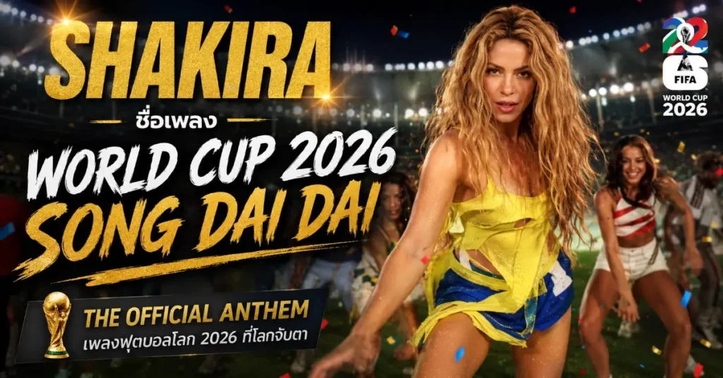เพลงฟุตบอลโลก 2026 World Cup 2026 Song Dai Dai ที่โลกจับตา 95 World Cup 2026 Song Dai Dai