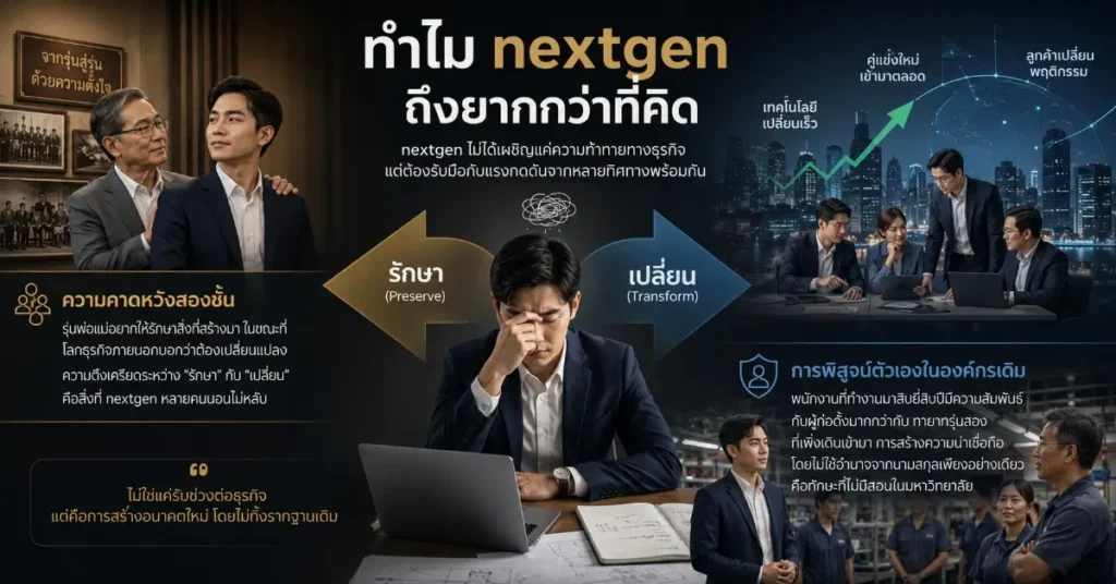 nextgen ทายาทรุ่นสอง รับไม้ต่อไม่ใช่รับสมบัติ 91 nextgen
