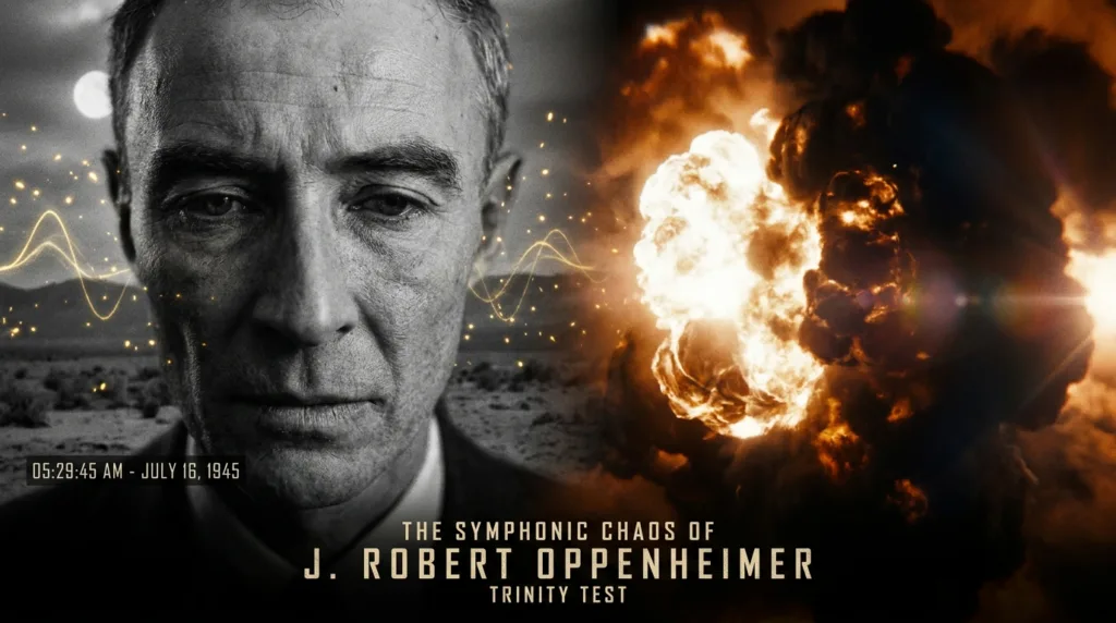 ฉาก Oppenheimer กล่าวปราศรัยที่ Los Alamos หลังเหตุการณ์ Hiroshima