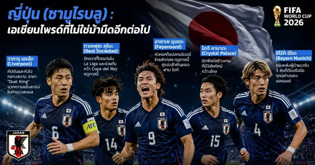เนเธอร์แลนด์ VS ญี่ปุ่น ฟีฟ่าเวิลด์คัพ 2026 ออเรนเย่ ปะทะ ซามูไรบลู เปิดศึกกลุ่ม F ที่ดาลลาส ใครจะครองเกมแรก 114 เนเธอร์แลนด์ พบ ญี่ปุ่น