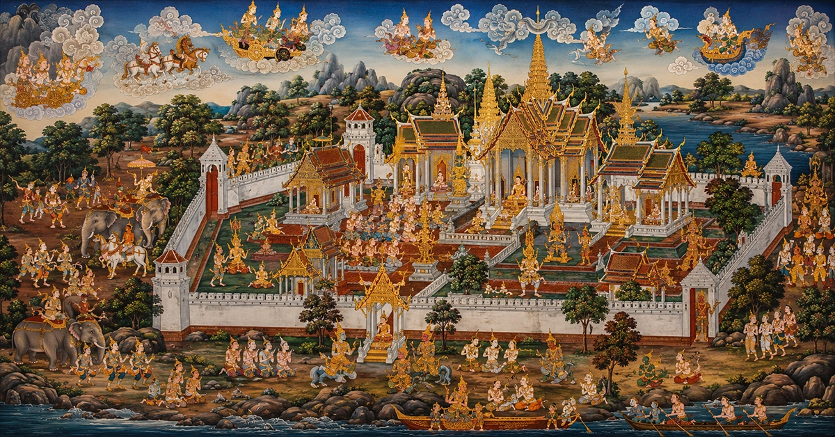 ภาพกาก ตัวประกอบที่ไม่มีชื่อในจิตรกรรมฝาผนังไทย 127 ภาพกาก1