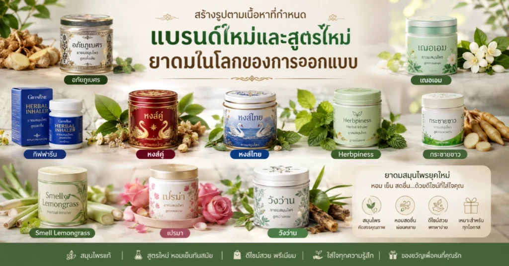 ยาดมสมุนไพร กลิ่นที่จำได้ตลอดชีวิต เรื่องราวเบื้องหลังสมุนไพรกระปุกเล็กๆ ที่พาภูมิปัญญาไทยไปทั่วโลก 132 ยาดมสมุนไพร