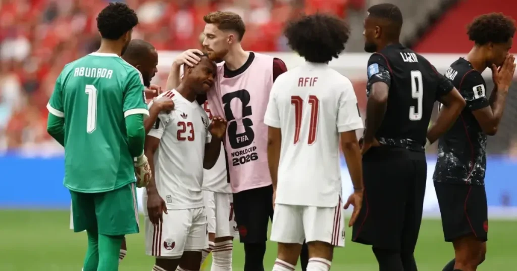 Canada vs Qatar แคนาดาถล่ม 6-0! ประวัติศาสตร์ชัยชนะนัดแรกตลอดกาล โกเนบาดเจ็บสาหัส มาดิโบโดนแดงเหลือ 9 คน 132 Canada vs Qatar