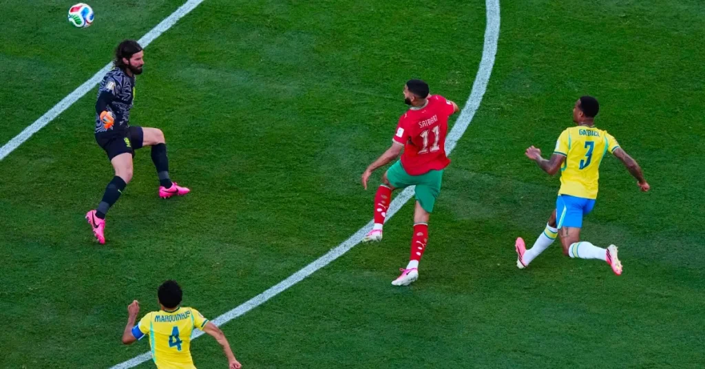 บราซิล พบ โมร็อกโก บราซิลเจ๊า! โมร็อกโกบุกขึ้นนำก่อน แต่วินิซิอุส ตีเสมอ 1-1 ศึกกลุ่ม C สุดมันส์ ฟีฟ่าเวิล์ดคัพ 2026 109 บราซิลvsโมร็อกโก
