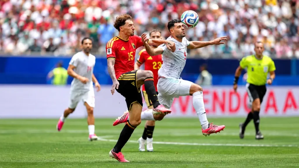 เบลเยียม พบ อิหร่าน 0-0 ใบแดงพลิกเกม เบย์รันวานด์โชว์ฟอร์มเทพคุมทีมเหลือ 10 คน กลุ่ม G ฟีฟ่าเวิลด์คัพ 2026 133 เบลเยียม พบ อิหร่าน