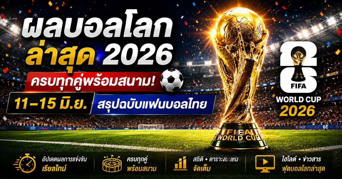 ผลบอลโลกล่าสุด 2026
