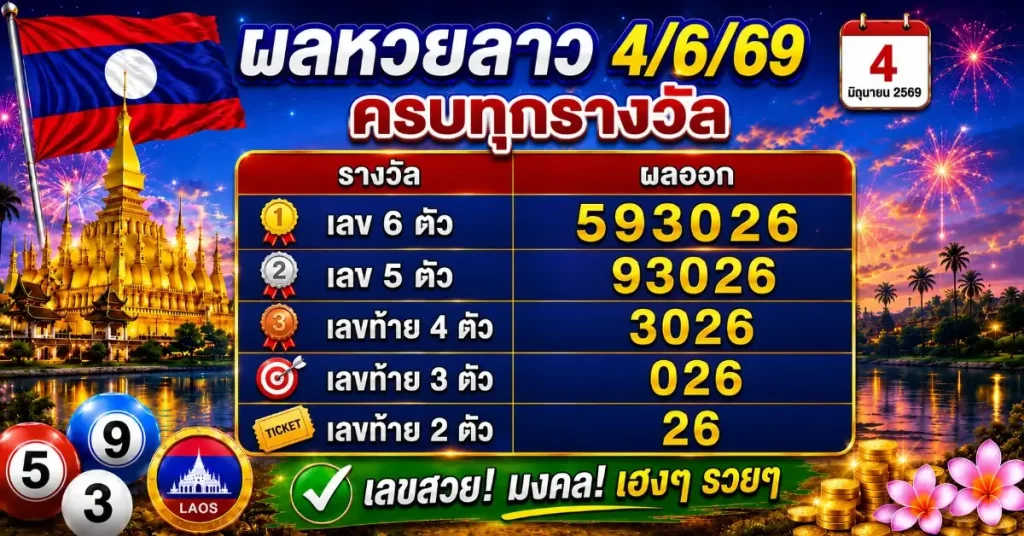 หวยลาว4/6/69