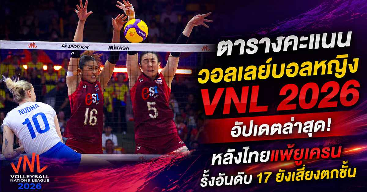 ตารางคะแนนวอลเลย์บอลหญิง