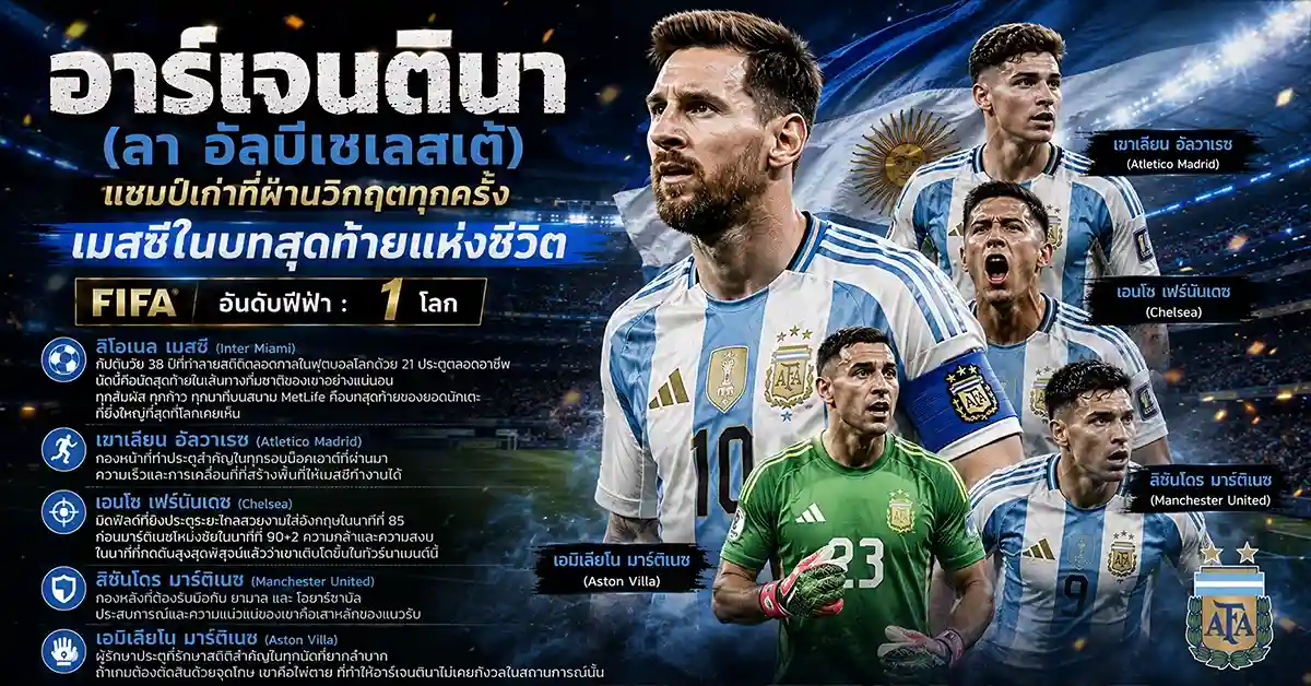 สเปน พบ อาร์เจนตินา ยามาลดวลเมสซี่! ภาพทารกกับตำนานกลายเป็นจริง ลา โรฆา ปะทะ ลา อัลบีเซเลสเต้ รอบชิงชนะเลิศ ฟีฟ่าเวิลด์คัพ 2026 ที่ MetLife Stadium 57 สเปน พบ อาร์เจนตินา2
