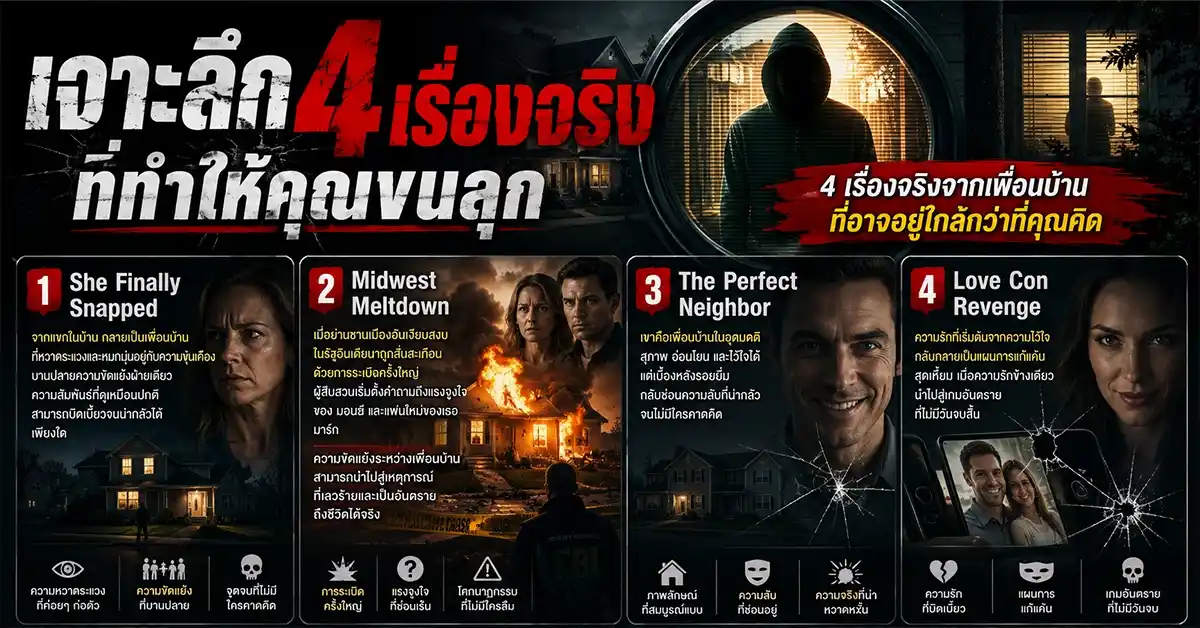 Worst Neighbor Ever สยองกว่าผีที่อยู่ข้างบ้าน! Netflix ปล่อยสารคดีอาชญากรรมสุดช็อก 4 เรื่องจริงที่จะทำให้คุณมองหน้าเพื่อนบ้านไม่เหมือนเดิมอีกต่อไป 60 Worst Neighbor Ever2