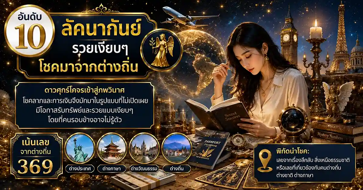 จัดอันดับคนดวงเฮง10