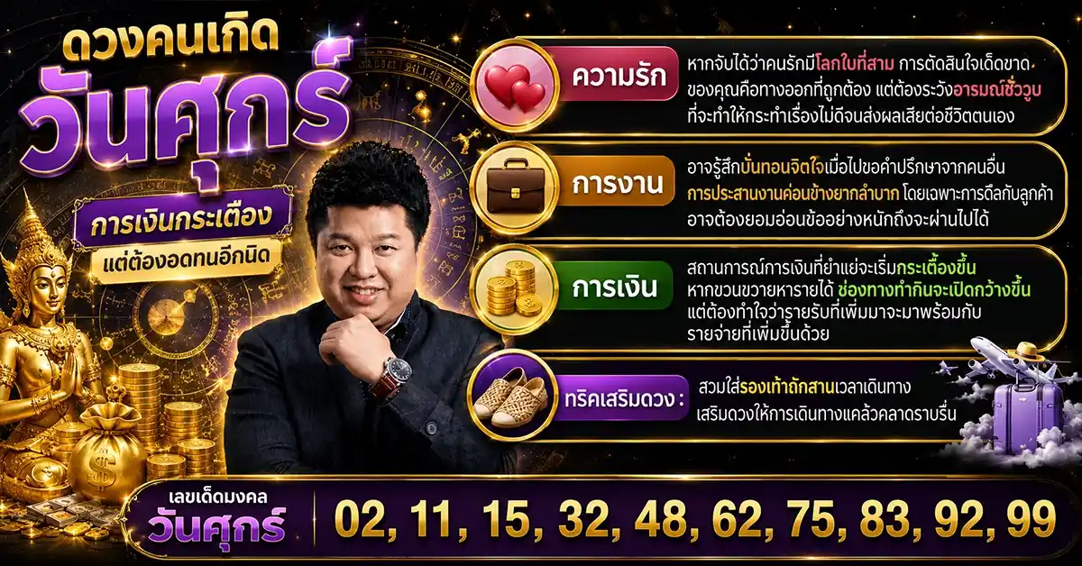 เลขเด็ดวันนี้ 21/7/69 หมอมีน ตีสิบ เปิดดวงรายสัปดาห์ 20-26 ก.ค. 69 ใครปลดหนี้ได้ ใครต้องระวัง พร้อมเลขมงคลครบ 7 วันเกิด 88 เลขเด็ดวันนี้ 21/7/69 5