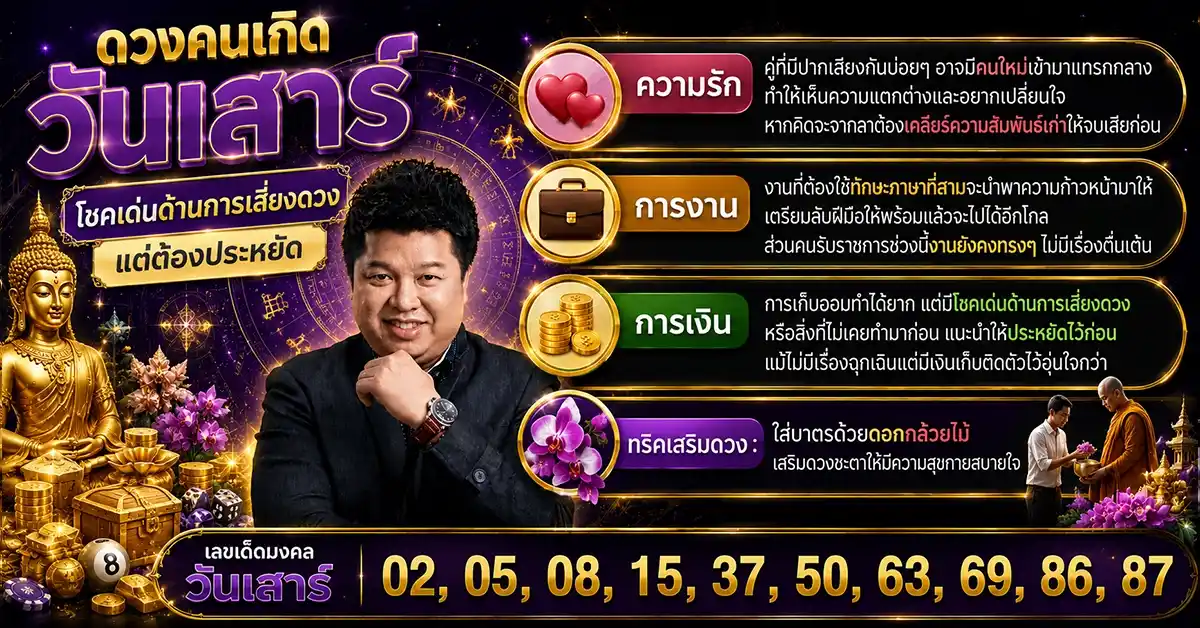 เลขเด็ดวันนี้ 21/7/69 หมอมีน ตีสิบ เปิดดวงรายสัปดาห์ 20-26 ก.ค. 69 ใครปลดหนี้ได้ ใครต้องระวัง พร้อมเลขมงคลครบ 7 วันเกิด 89 เลขเด็ดวันนี้ 21/7/69 6