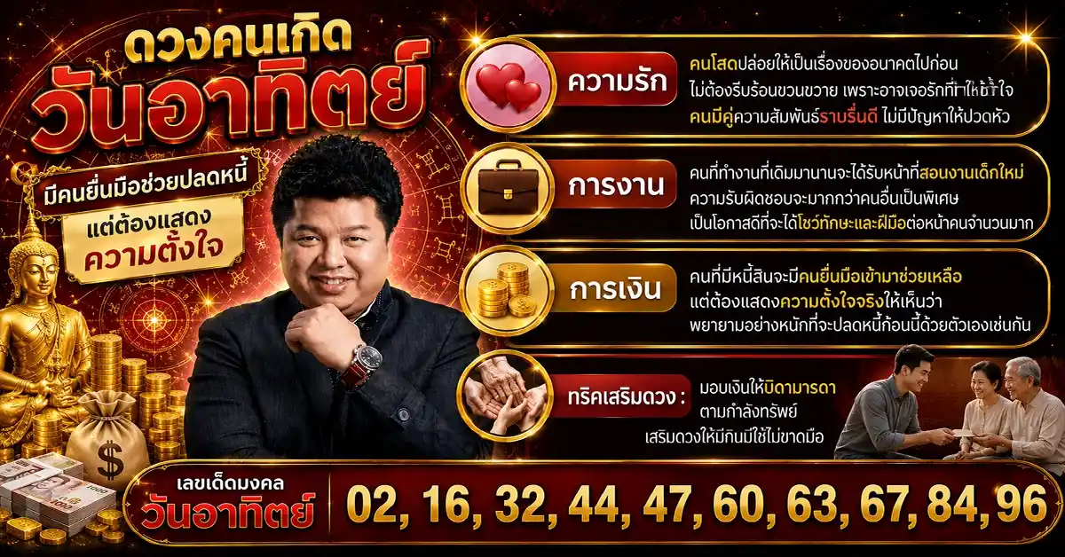 เลขเด็ดวันนี้ 21/7/69 หมอมีน ตีสิบ เปิดดวงรายสัปดาห์ 20-26 ก.ค. 69 ใครปลดหนี้ได้ ใครต้องระวัง พร้อมเลขมงคลครบ 7 วันเกิด 90 เลขเด็ดวันนี้ 21/7/69 7