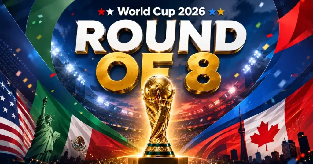 โปรแกรมรอบ 8 ทีม ฟุตบอลโลก ฟีฟ่าเวิลด์คัพ 2026 วันที่ 12 กรกฎาคม 2569 61 โปรแกรมรอบ 8 ทีม