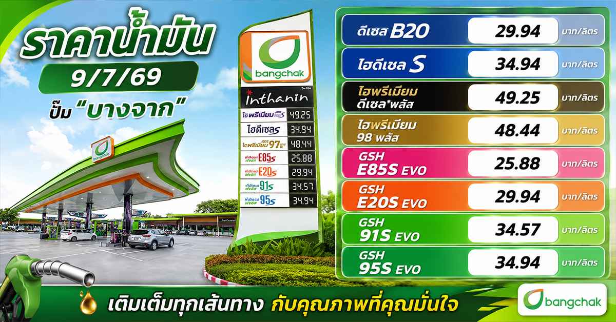 ราคาน้ำมัน 9/7/691