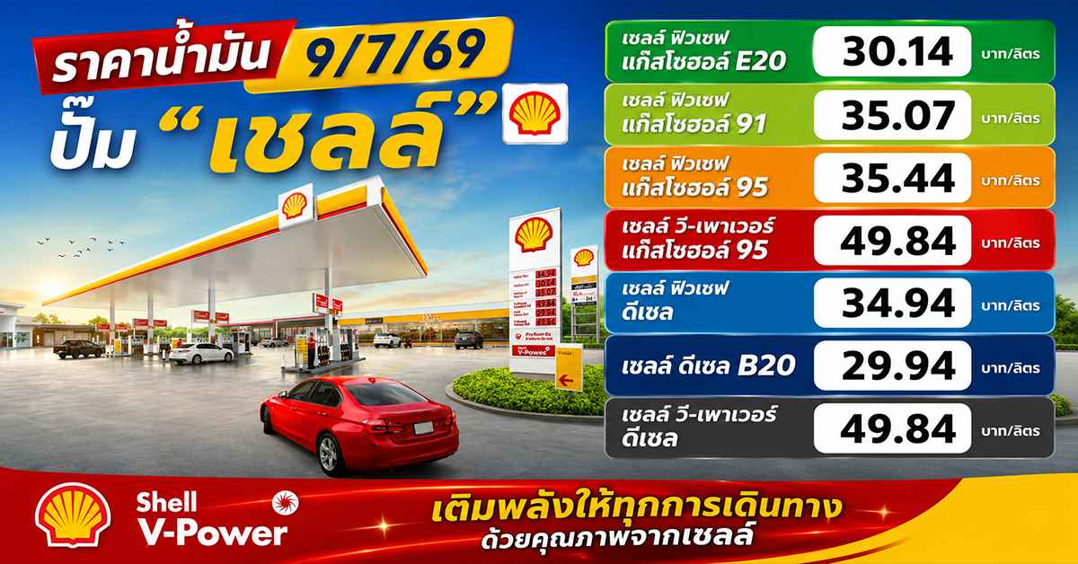 ราคาน้ำมัน 9/7/693