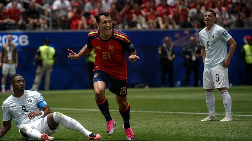 สเปน vs ออสเตรีย 3-0 รอบ 32 ทีม สนาม SoFi Stadium (Los Angeles Stadium), อิงเกิลวูด รัฐแคลิฟอร์เนีย ฟีฟ่าเวิลด์คัพ 2026 109 สเปน vs ออสเตรีย