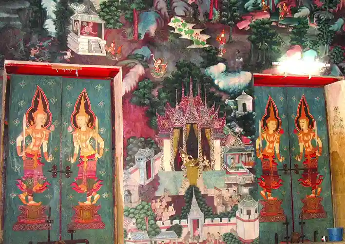 วัดเกาะพญาเจ่ง วัดมอญ 250 ปีที่มีจิตรกรรมฝาผนังงามที่สุดในไทย และอนุสรณ์แห่งความรักจากรัชกาลที่ 5 46 วัดเกาะพญาเจ่ง2 1