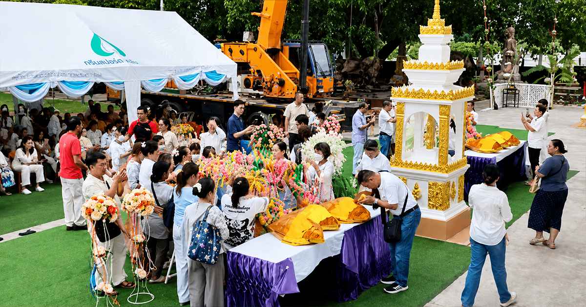 เลขเด็ดวันนี้8/7/69 คอหวยแห่ส่องเลขเด็ด พิธียกช่อฟ้าพระอุโบสถ ทำบุญอายุวัฒนมงคล 74 ปี วัดแจ้ง ปราจีนบุรี ได้เลข "68-868" 55 เลขเด็ดวันนี้8/7/691